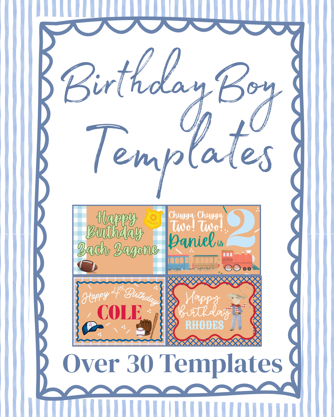 Birthday Boy Templates