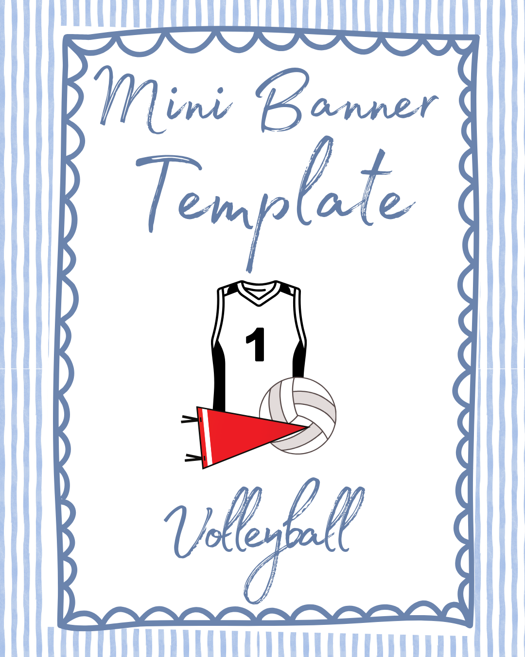 Mini Banner Template (Volleyball)